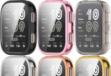 TPU Plated Bumper Intended for Amazfit Bip 6 Case Screen Protector All-Around